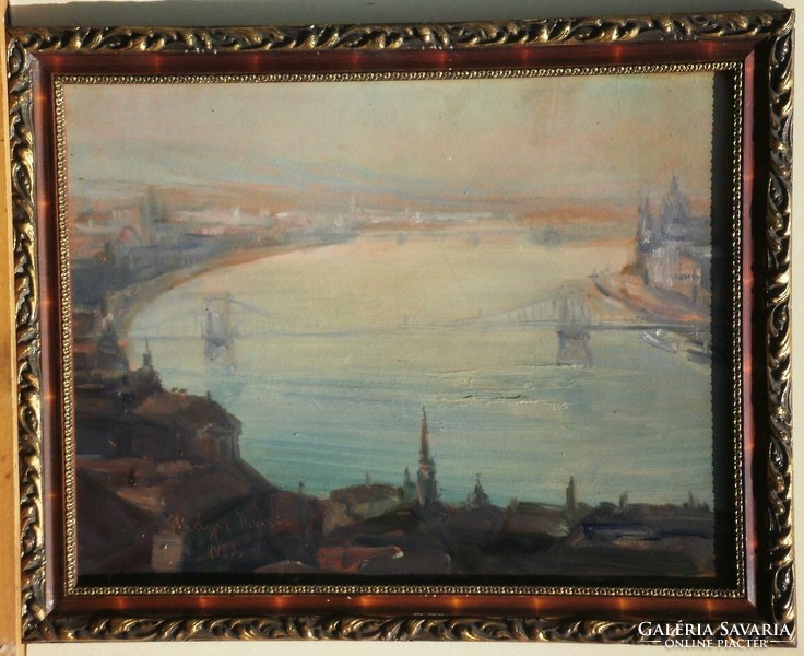 Unreadable sign, 1932: panorama of Budapest