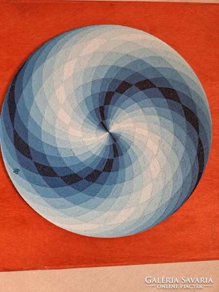 Péter Antos blue spiral.