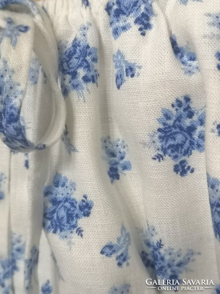 Primark 36-os kék-fehér 100% pamutvászon virágos ruha