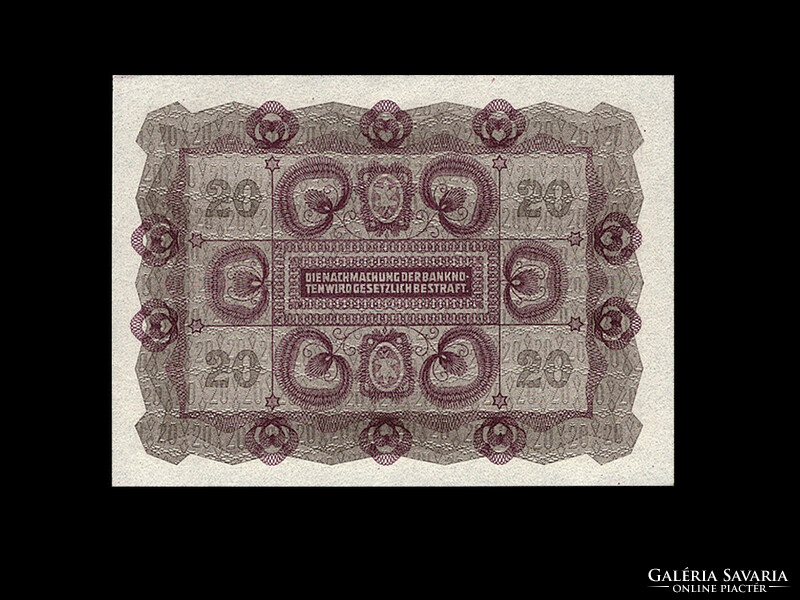Unc - 20 crowns - 1922 - Austro-Hungarian bank