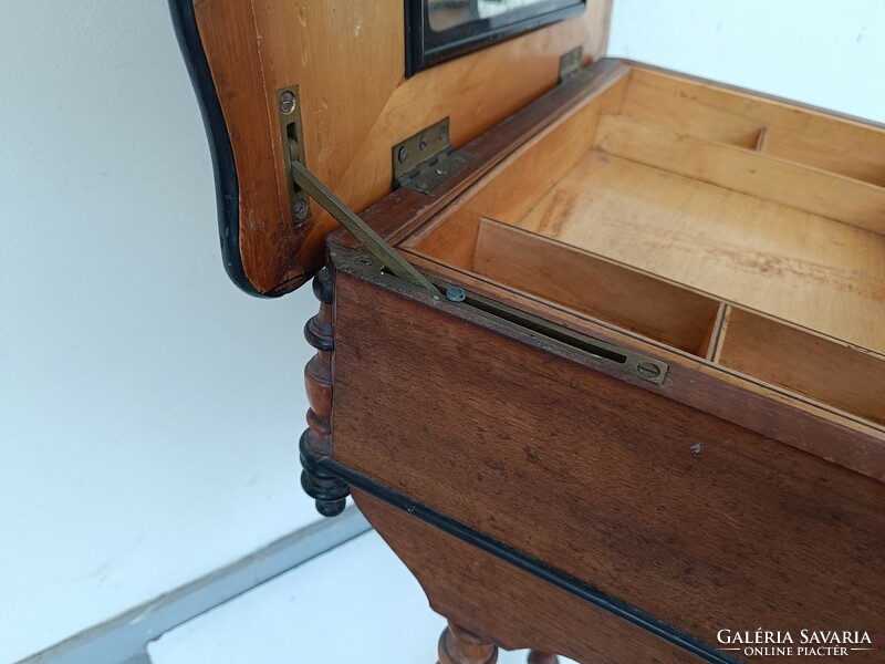 Antique Biedermeier furniture sewing table needlework box 332 8838