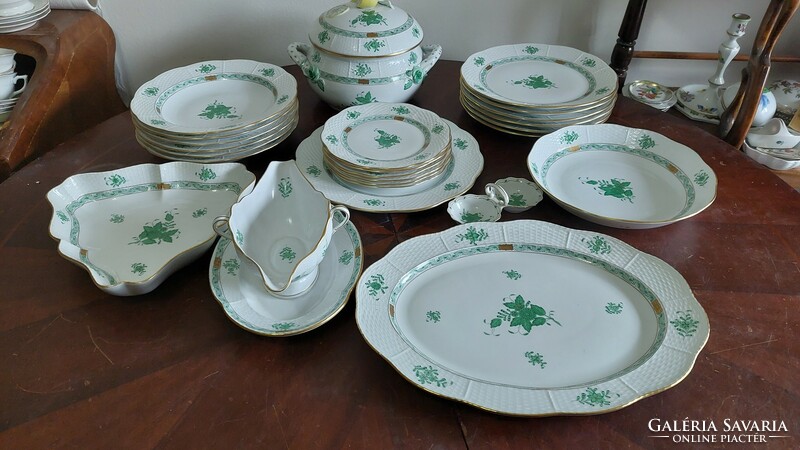Herend 6-person appony pattern dinnerware set, 25 pieces, new, never used!!