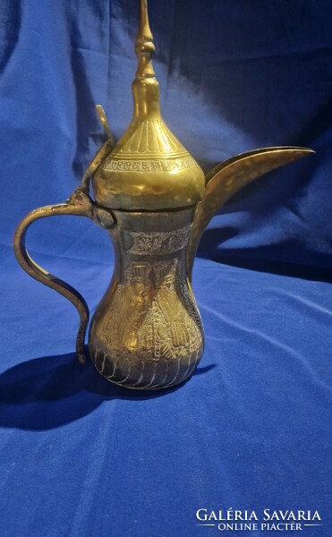 Copper Turkish coffee maker pouring jug