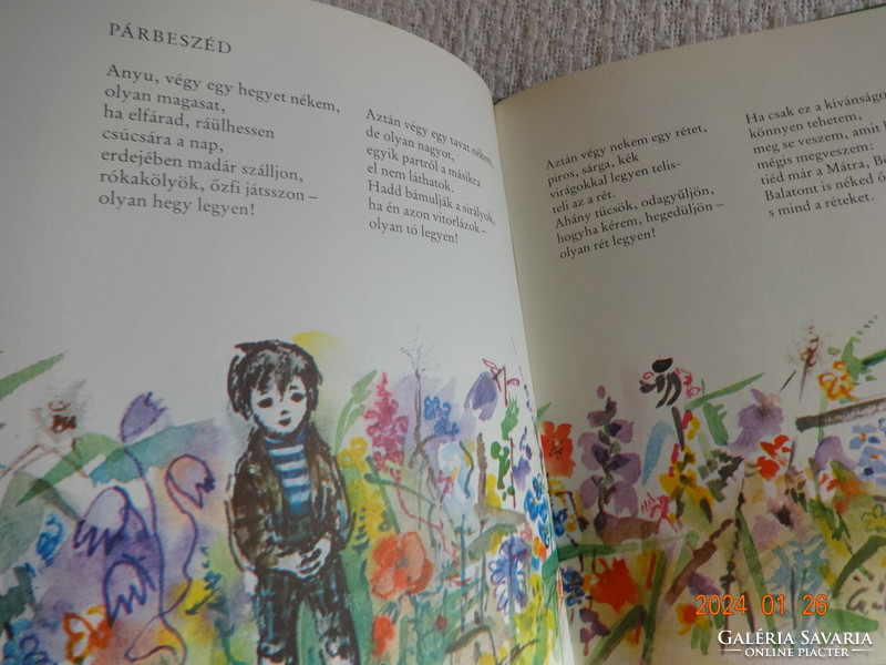 Zoltán Zelk: the forest is flying - poems for children with drawings by Róna Emy (1981)