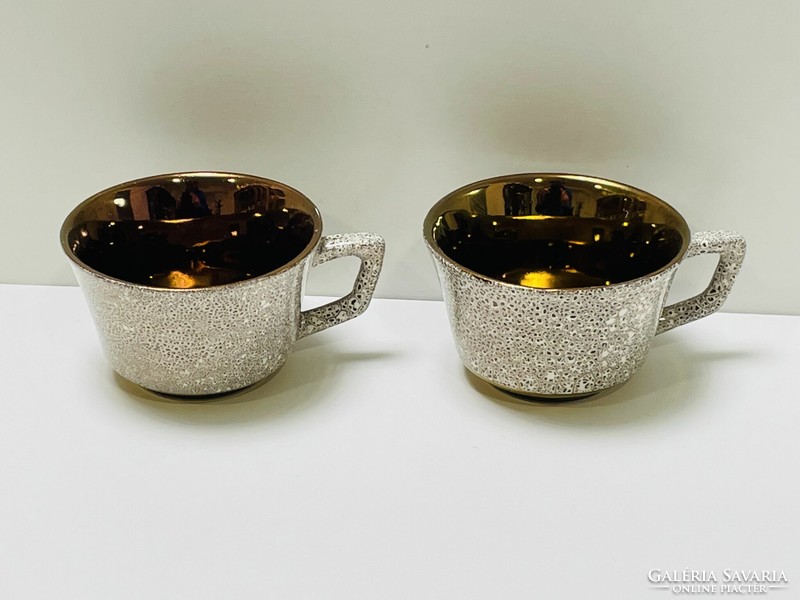 Gold-plated coffee cups