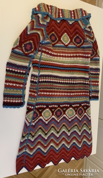 Dreamy retro specialty crochet colorful coat cardigan jacket sweater