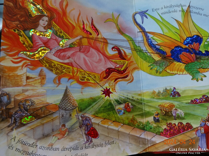 Csipkerózsika - Csodálatos rózsaszín mesék - kemény lapos mesekönyv Carmen Guerra rajzaival