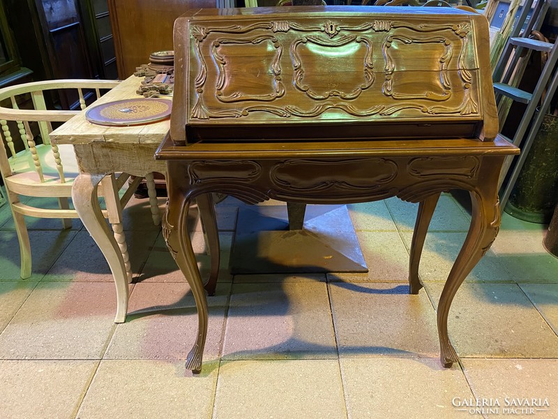 Pierced baroque console desk.