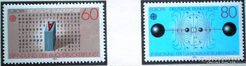 N1175-6 / Germany 1983 europa cept set of stamps postal clean
