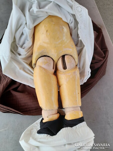 Old large marked authentic doll. 100 Cm.