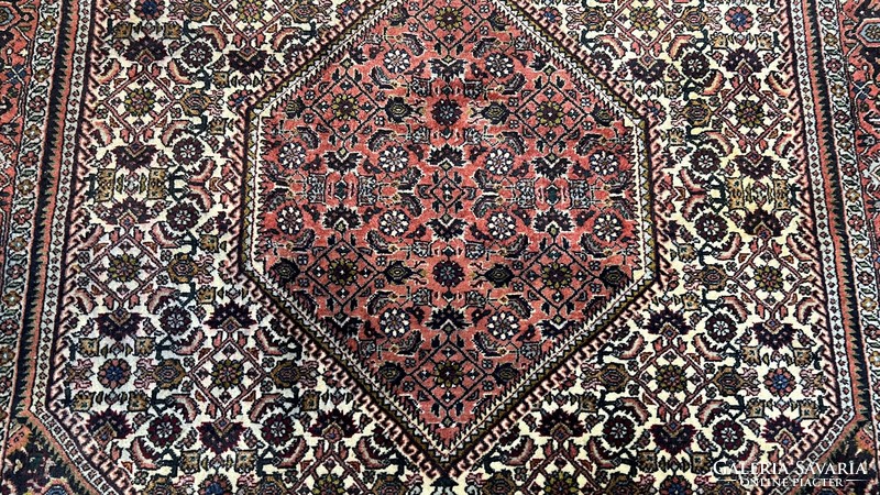 3451 Iráni VAS Bidjar kézi csomó gyapjú perzsa szőnyeg 112X158CM INGYEN FUTÁR