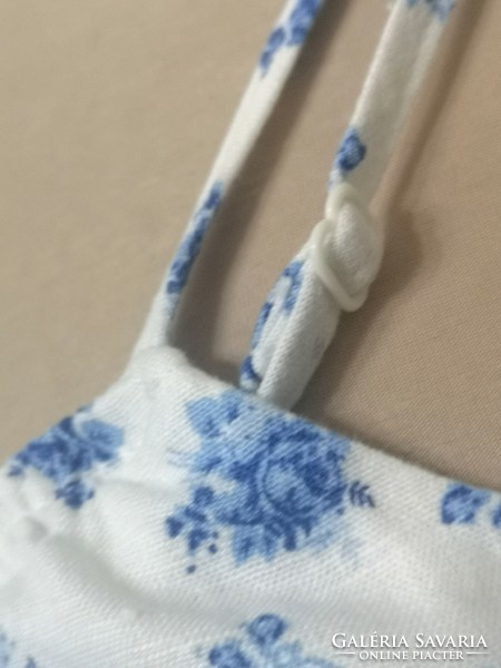 Primark 36-os kék-fehér 100% pamutvászon virágos ruha