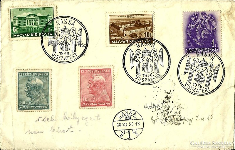 Occasional stamp = cash register returned (1938.Xi.30.)
