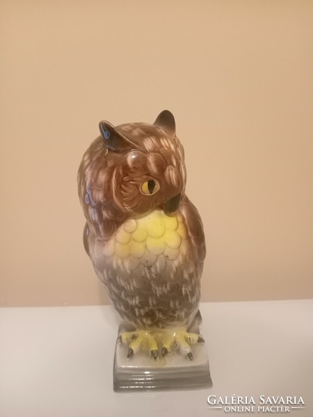 Katzhütte large German owl porcelain