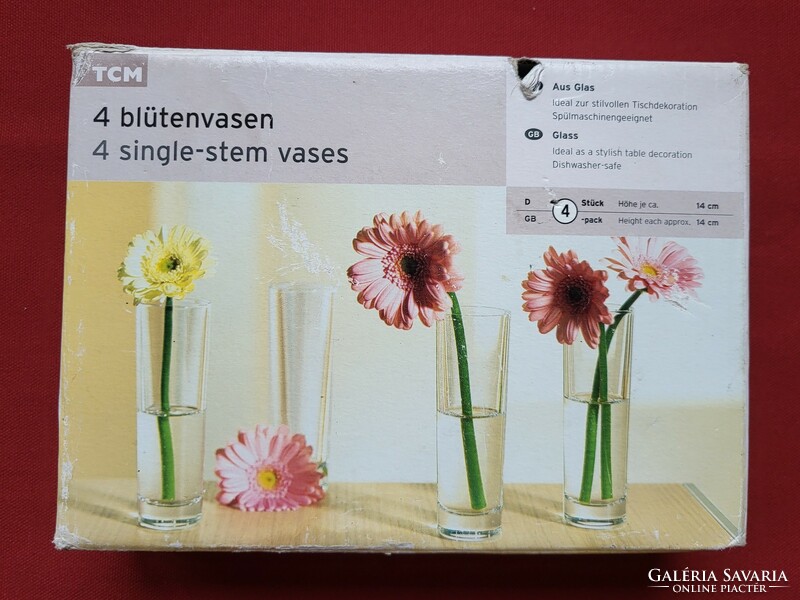 Tcm German glass vase decoration ornament