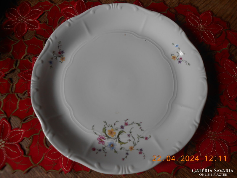 Zsolnay flower pattern cake bowl