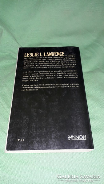 1989. Leslie L. Lawrence :A Gonosz és a Fekete Hercegnő könyv regény a képek szerint PANNON
