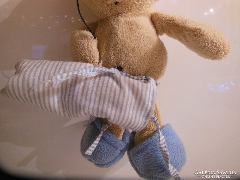 Teddy bear - sleepy - 22 x 12 cm - can be hung - plush - Austrian - from collection - exclusive - flawless