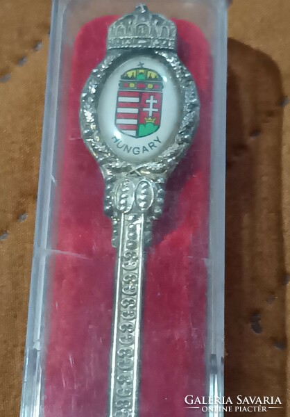 Retro coat of arms tea spoon.