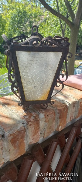 Old wrought iron lamp
