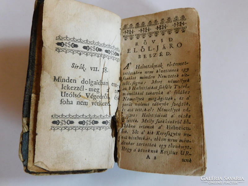 Antik könyv 1733 - Temetéskorra való énekek