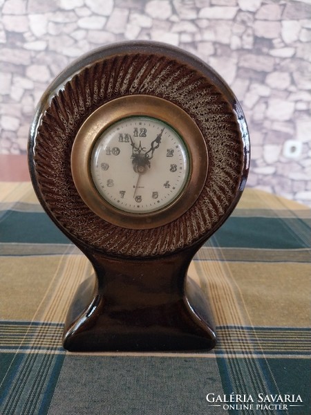 Antique jeliettnporcelain mantel clock