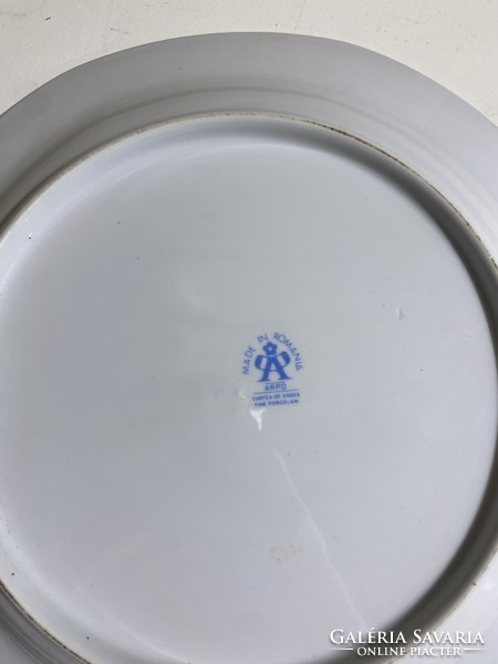 Román porcelán cukortartó 3 tányérral, 28 x 20 cm-es. 4819
