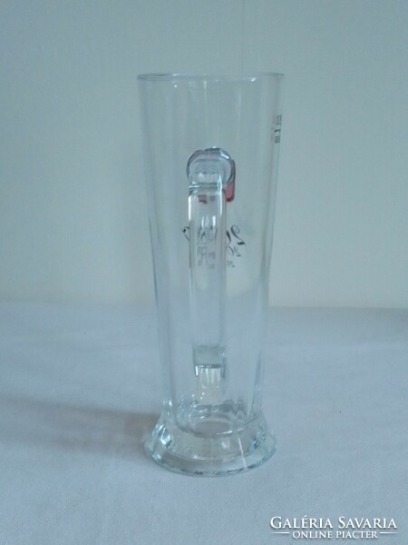 German eared millennium beer glass pitcher with harkelberg passau inscription, marked