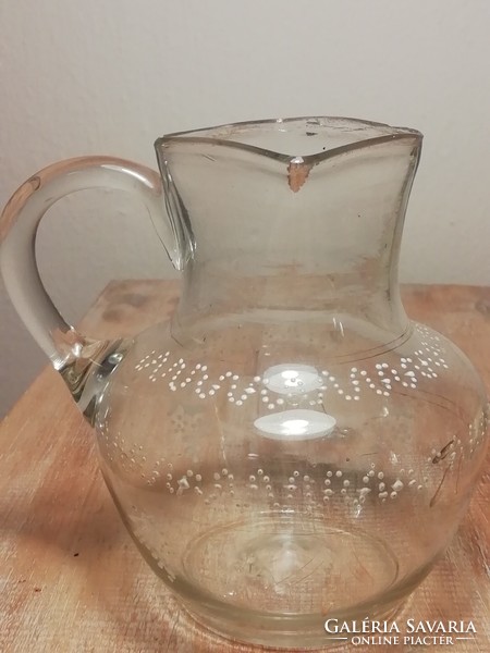 Antique small jug, baptismal jug
