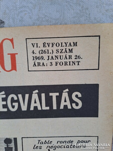 January 26, 1969. Hungary newspaper