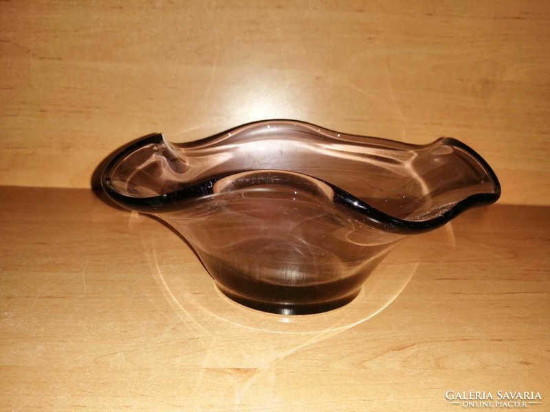 Purple glass bowl, table center, offering - 20.5 cm (6p)