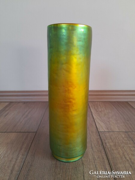 Old modern Zsolnay eozin glaze vase