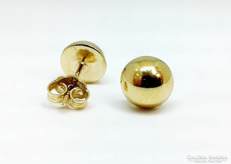 Golden lens earrings (zal-au105846)