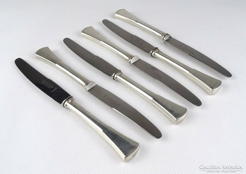 1R031 old Solingen silver knife set 6 pieces