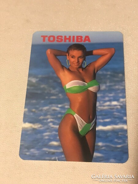 Card calendar. 1990. Toshiba printed in Japan