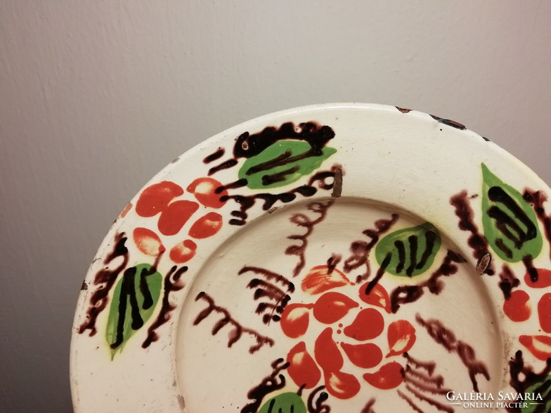Antique wall plate with floral pattern, decorative plate iv.