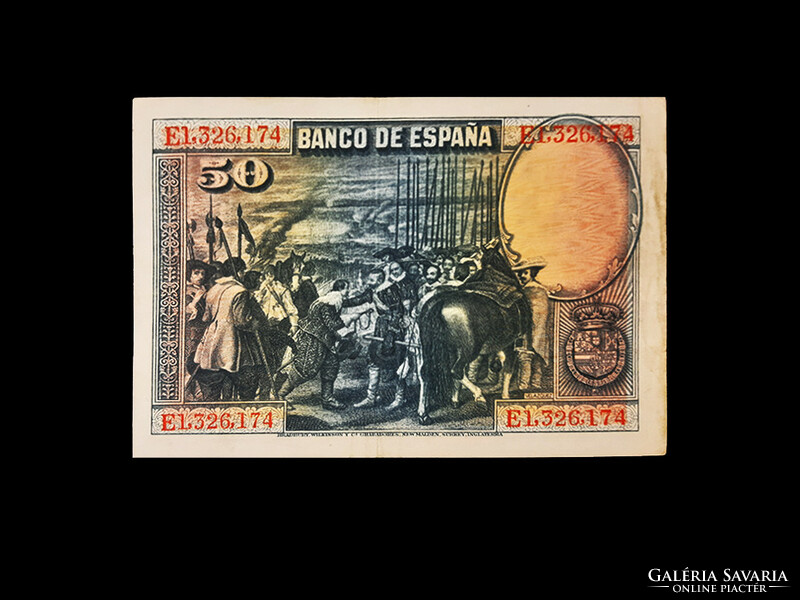 Aunc - 50 pesetas - Spain - 1928 rarity!