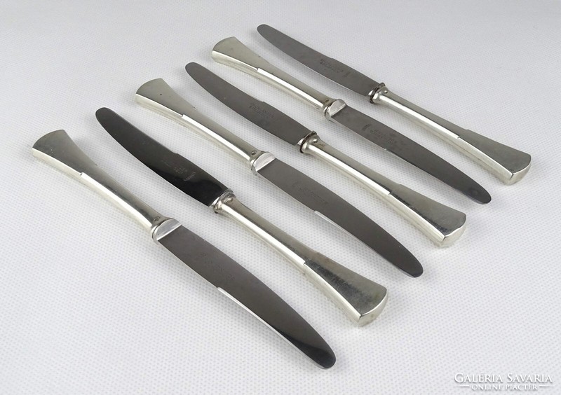 1R031 Régi Solingen pengés ezüst kés készlet 6 darab