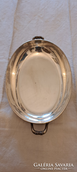Silver-plated warmer, serving dish - old