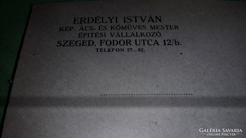 Antique cc. 1920 Company letter envelopes István Transylvania master carpenter and mason 7 pieces according to the pictures