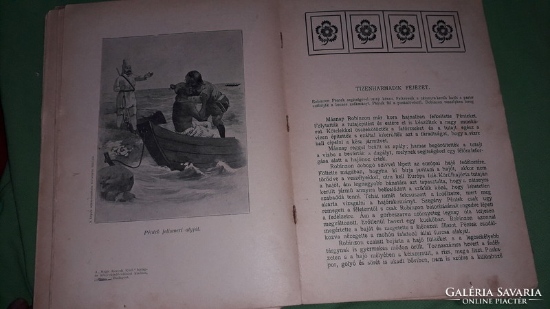 Cc. 1900.Antique book campe h. János : robinson - robinson crusoe/for the youth according to the pictures