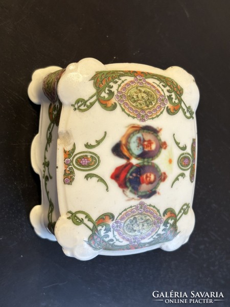 1.World War II porcelain box - józsef ferenc, ii. Vilmos (mz Altrohlau)