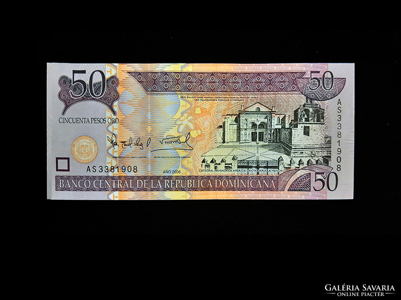 Unc - 50 pesos - Dominican Republic - 2006