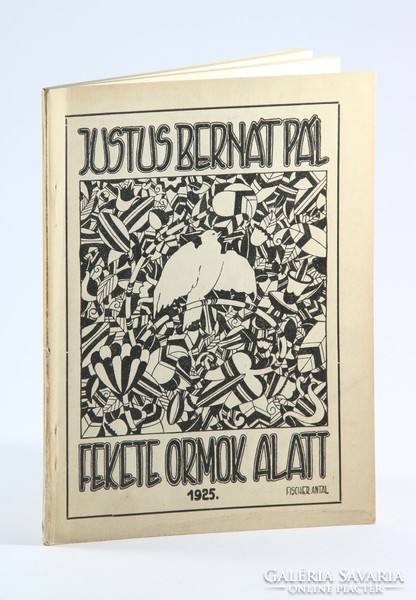 Dedicated avant-garde cover numbered justus pál - rare under black noses! 1925