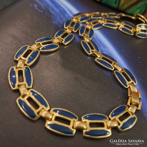 Gold-plated Israeli fire enamel necklaces, 1 cm