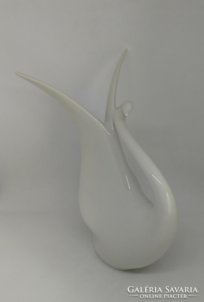 Royal dux porcelain art deco swan!