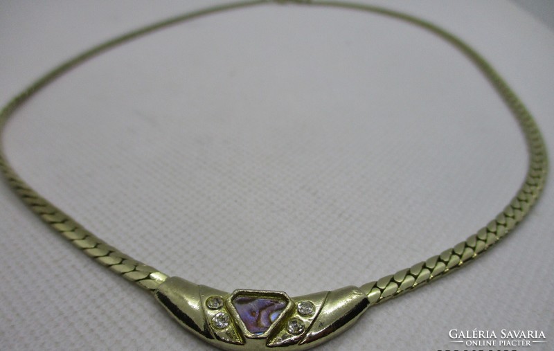 Elegant antique necklace with abalone shell decoration