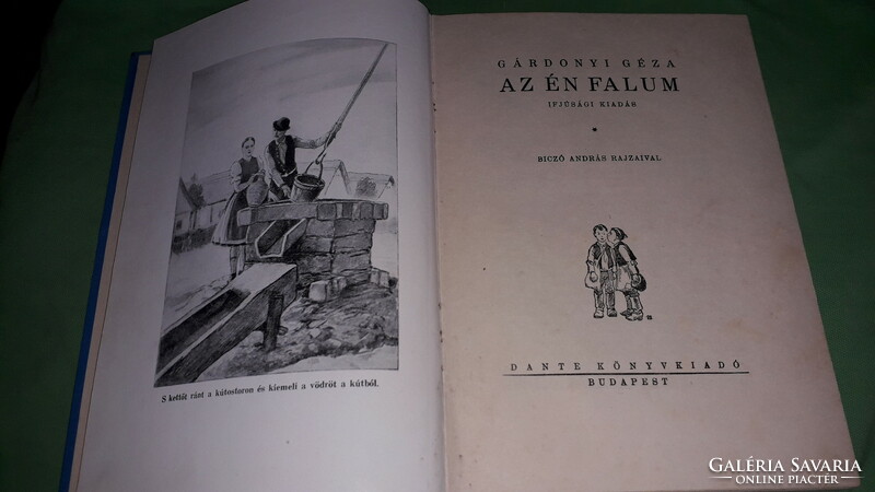 1943.Antique youth book Géza Gárdonyi: my village book according to the pictures dante 2.