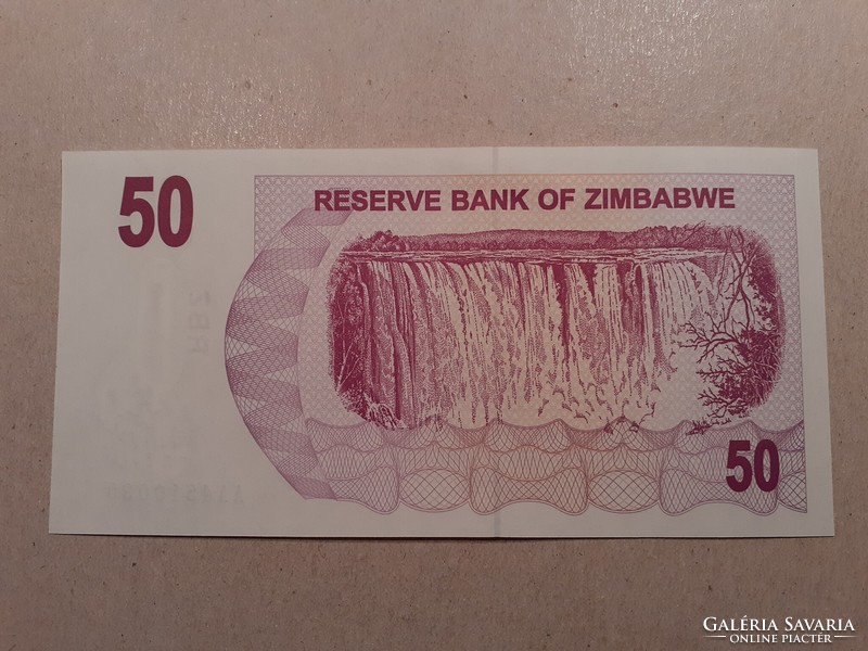 Zimbabwe - 50 Dollars 2006 UNC