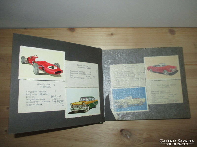 Oldtimer, régi autók papír gyűjteménye